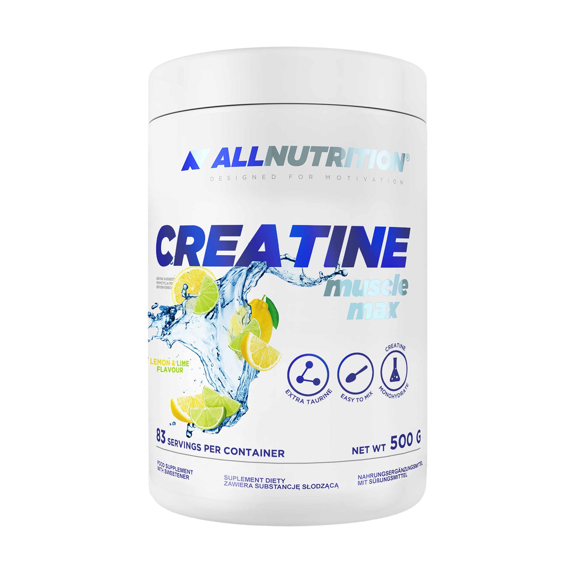 Креатин AllNutrition Creatine Muscle Max Лимон-лайм в порошку, 500 г
